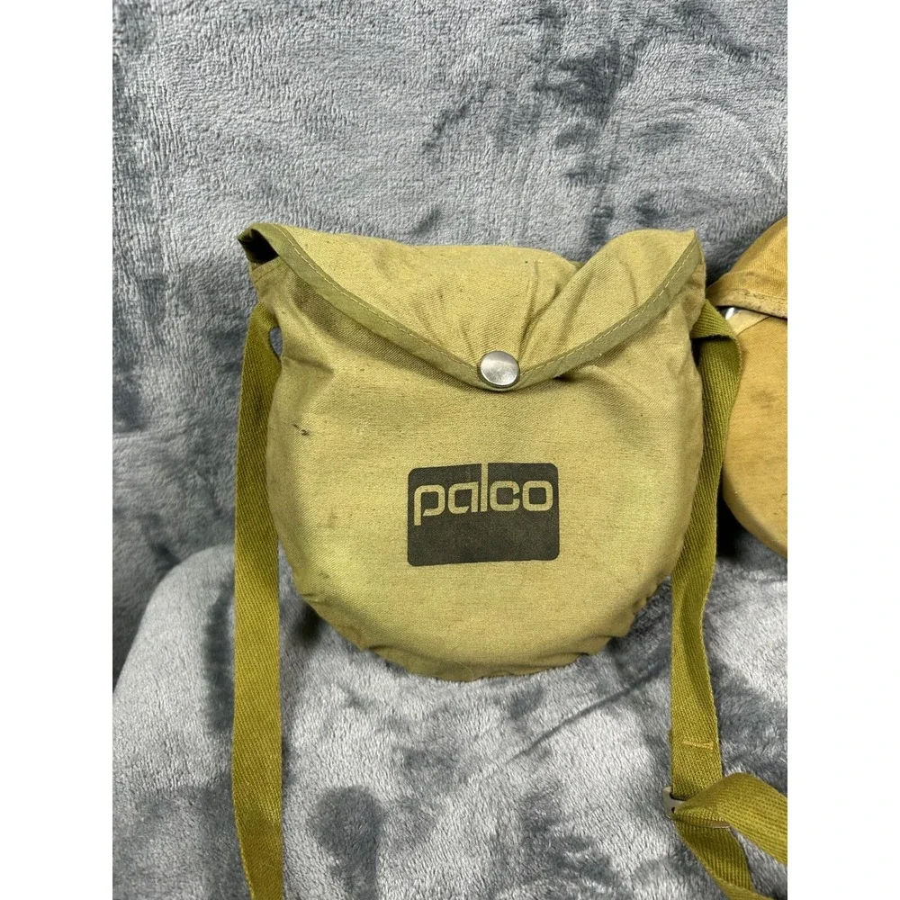 Vintage Palco Boy Scouts Canteen & Mess Kit Set Canvas Bags Military Style‎ SEE